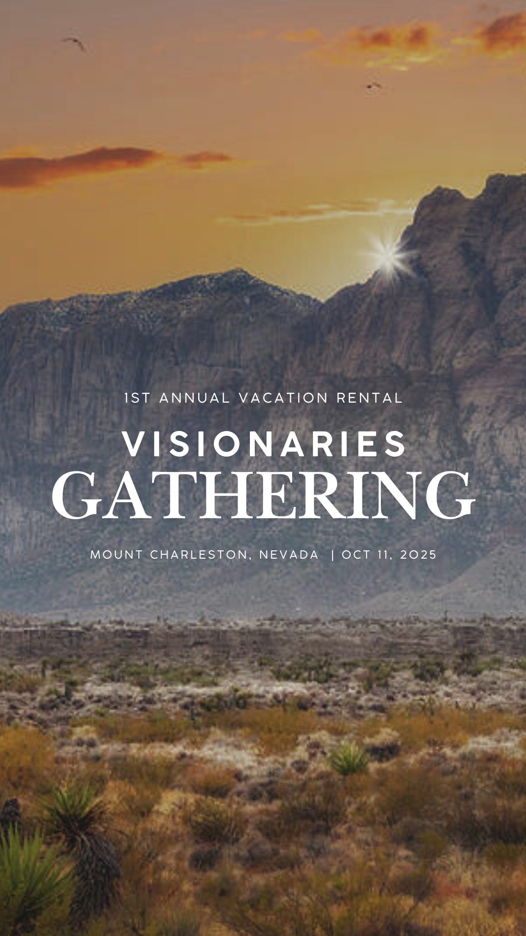 1st Annual Visionaries Gathering at The Retreat on Charleston Peak (SOLD OUT)